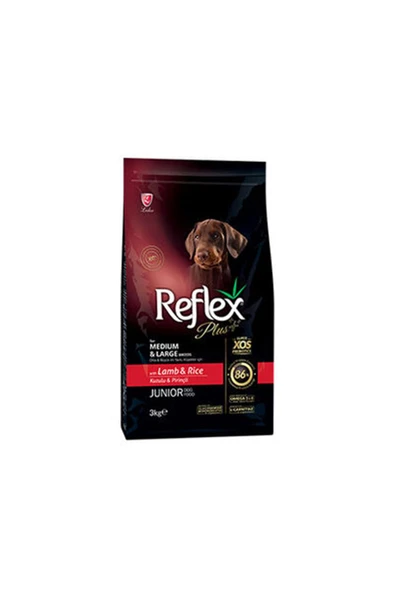 ReflexPlus Yavru Köpek Mama Orta,Büyük Kuzulu 3 Kg ürün görseli 1