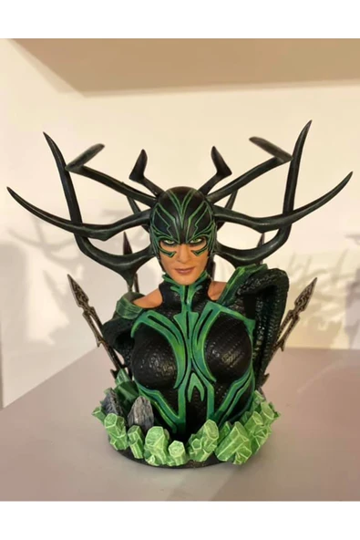TuransoyCraft Marvel Comics Hela Boyalı Büst 15CM ürün görseli 1