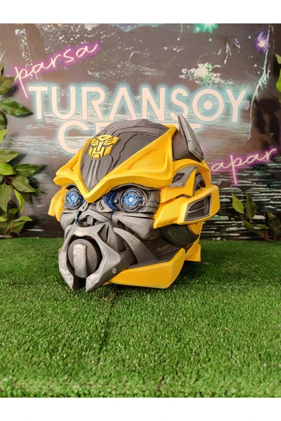 TuransoyCraft Transformers Bumblebee Dekoratif Kafa Head 1/1 (GERÇEK BOY) ürün görseli 1