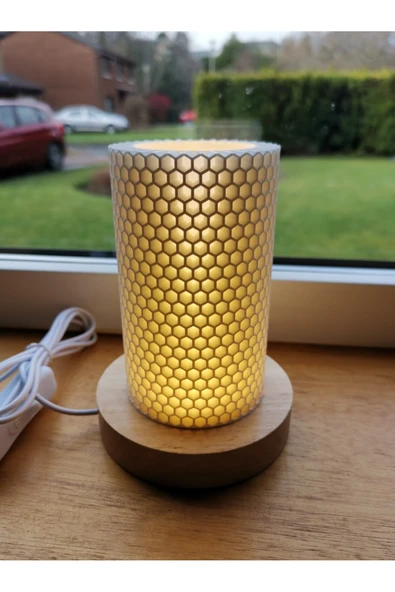 TuransoyCraft Balpeteği Dekoratif Modern Masa Lambası 25 CM (BÜYÜK BOY) ürün görseli 1