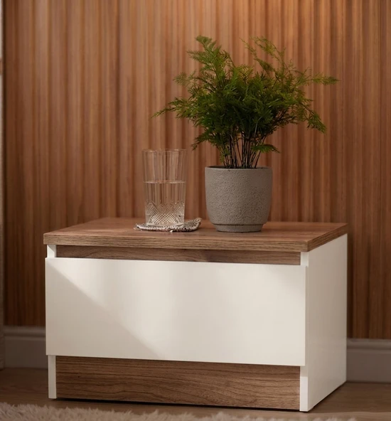 Noiss Home Decor Asel Komodin Çekmeceli Yatak Yanı Başucu Sehpası ürün görseli 1