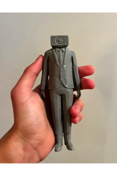TuransoyCraft Skibidi Toilet Cameraman Figür Skibidi Tuvalet Kameraman Figür 15CM ürün görseli 1