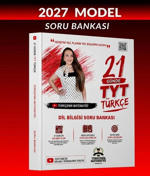Türkçenin Matematiği 21 günde TYT Türkçe Dil Bilgisi Soru Bankası 2027 MODEL ürün görseli 1