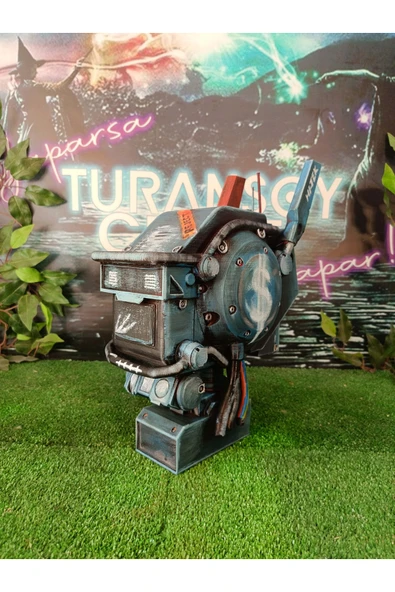 TuransoyCraft Chappie Police Droid Kafa 1/1 Gerçek Boy 35 CM ürün görseli 1