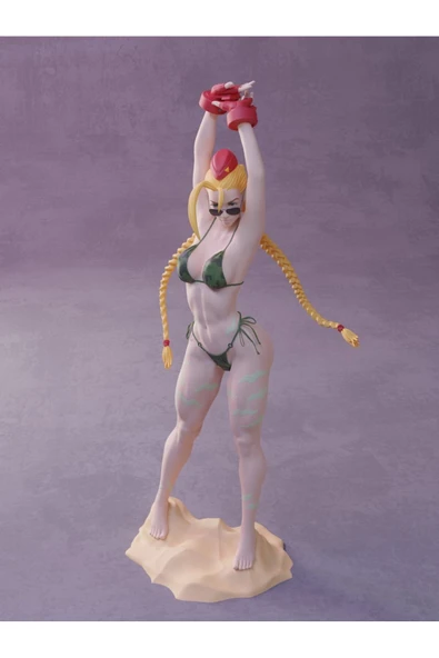 TuransoyCraft Street Fighter Bikinili Cammy Figür Street Fighter Bikinili Killer Bee Obje 25CM Büyük Boy ürün görseli 1