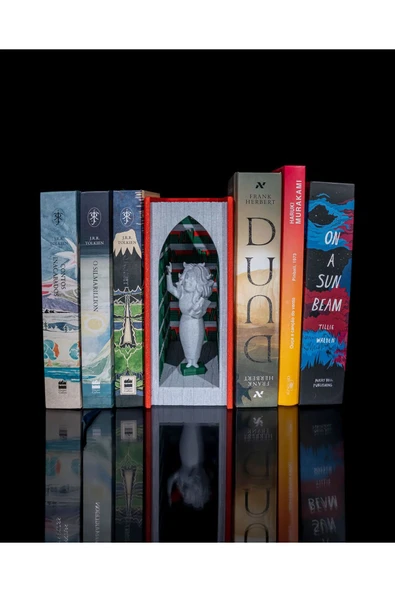 TuransoyCraft Küçük Kız Kütüphane Kitap Tutucu Kütüphane Kitap Desteği 18CM ürün görseli 1