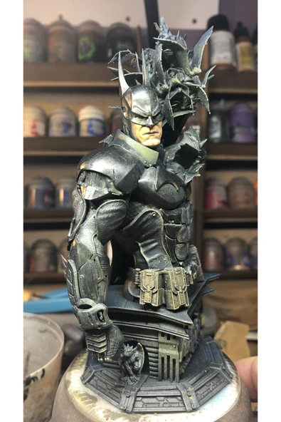 TuransoyCraft DC Batman Büst Batman Arkham Şövalyesi Büst 15CM ürün görseli 1