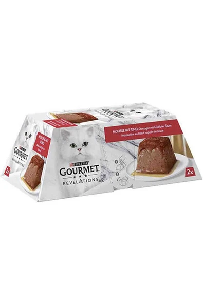 Gourmet Revelations Kedi Maması Biftekli 2'Li 57 G ürün görseli 1