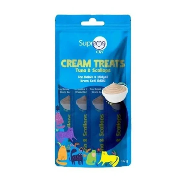 Supreme Kedi Ödül Krema Ton Balık, Midyeli 4*14 G ürün görseli 1