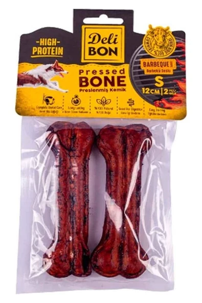 Delibon Köpek Ödül Pres Kemik Barbekü (S) 2Li 12Cm ürün görseli 1