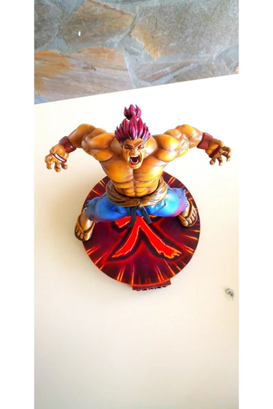 TuransoyCraft Street Fighter Öfkeli Akuma Figür Street Fighter Öfkeli Akuma Obje 25CM Büyük Boy ürün görseli 1