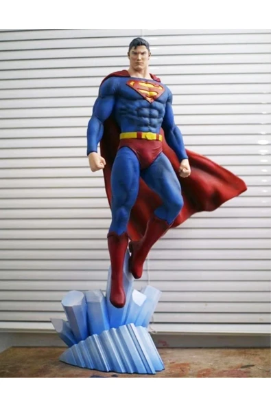 TuransoyCraft Süperman Boyalı Figür Superman Figür Büyük Boy 25CM ürün görseli 1