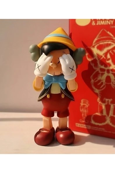 TuransoyCraft Kaws Pinokyo Boyalı Figür Büyük Boy 20CM ürün görseli 1