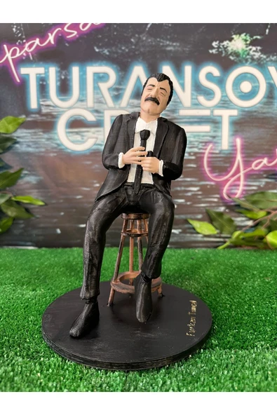 TuransoyCraft Müslüm Baba Hangimiz Sevmedik Boyalı Figür 20 CM (BÜYÜK BOY) ürün görseli 1