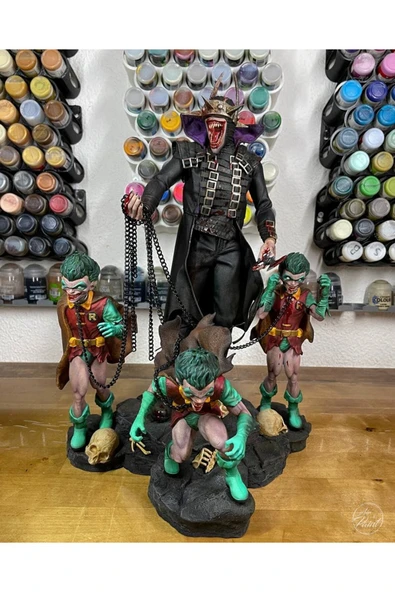TuransoyCraft DC Batman Who Laughs Figür Batman Robin Figür Gülen Batman Figür 25CM Büyük Boy ürün görseli 1