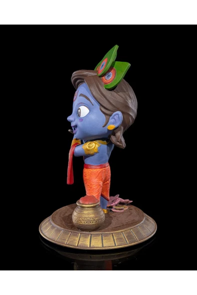 TuransoyCraft Chibi Krishna Boyalı Fİgür - Resim 5