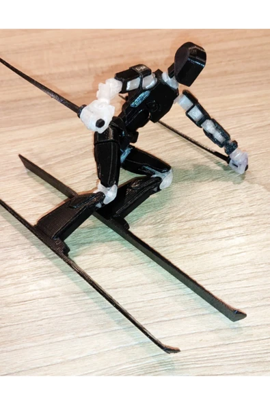 TuransoyCraft Snowboard Figür Kayakçı Dekoratif Obje 15CM ürün görseli 1