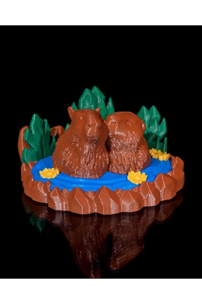 TuransoyCraft Romantik Sevgililer Günü Hediyesi Sincap Çift 7CM ürün görseli 1