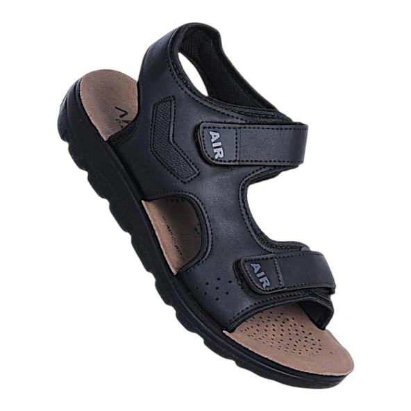 Apella 920-5 Dakar Siyah Erkek Sandalet Ayakkabı ürün görseli 1