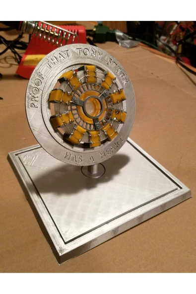 TuransoyCraft Iron Man Tony Starkın Kalbi Obje Proof That Tony Stark Heart Obje ürün görseli 1