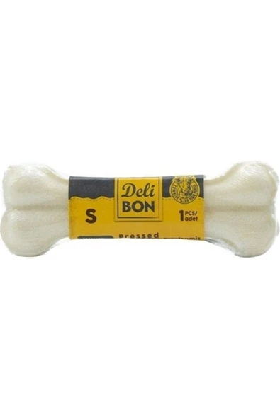 Delibon Köpek Ödül Deri Pres Kemik Beyaz (S) 12 Cm ürün görseli 1