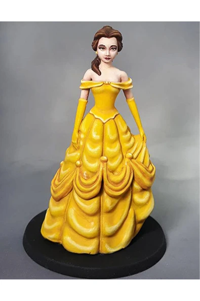 TuransoyCraft Beauty and the Beast Belle Boyalı Figür Güzel ve Çirkin Belle Figür Büyük Boy 20CM ürün görseli 1