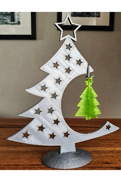 TuransoyCraft Çam Ağacı Yılbaşı Dekoru Çam Ağacı Dekoratif Obje 20CM Büyük Boy ürün görseli 1