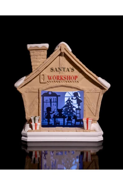 TuransoyCraft Yılbaşı Süsü Noel Dükkanı Led Lamba Yılbaşı Süsü Led Lamba Büyük Boy 20CM ürün görseli 1