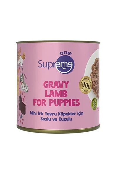 Supreme Yavru Köpek Yaş Mama Küçük Irk Kuzu 200 G ürün görseli 1