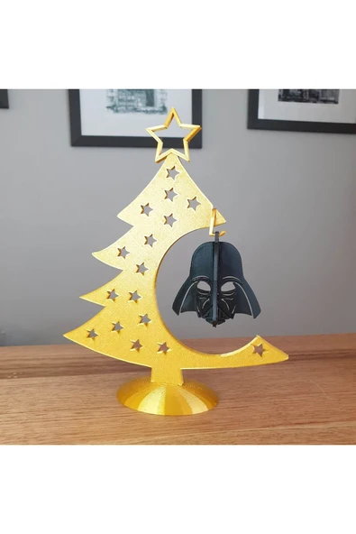 TuransoyCraft Darth Vader Çam Ağacı Yılbaşı Dekoru Starwars Yılbaşı Dekoru Çam Ağacı Obje 20CM Büyük Boy ürün görseli 1