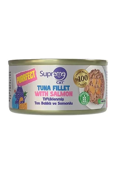 Supreme Kedi Yaş Mama Tiftik. Ton Balık, Somon 70G ürün görseli 1