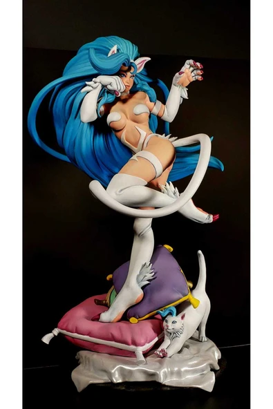 TuransoyCraft Darkstalkers Felicia Rosemary Boyalı Figür Felicia Figür Büyük Boy 20CM ürün görseli 1