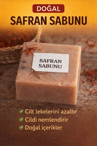 Herbliss Saf Safran Sabunu Doğal Safran Sabunu Katkısız Dökülme-Egzema-Kaşıntı Giderici ürün görseli 1