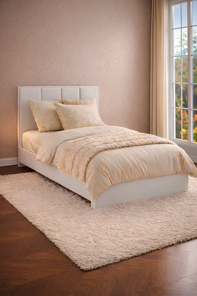 Noiss Home Decor Spring 90x190 Tek Kişilik Başlıklı Karyola Takım ürün görseli 1