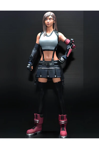 TuransoyCraft Final Fantasy Tifa Lockhart Figür Final Fantasy Prenses Rosa Obje Büyük Boy 25CM ürün görseli 1