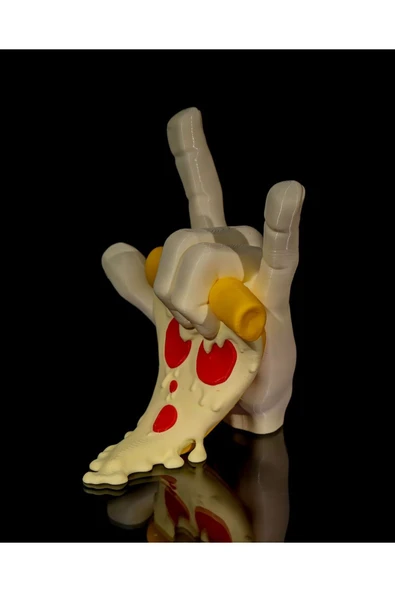 TuransoyCraft Ninja Kaplumbağalar Pizza Dilimi Boyalı Figür İtalyan Pizza Masaüstü Dekoratif Obje 15CM ürün görseli 1