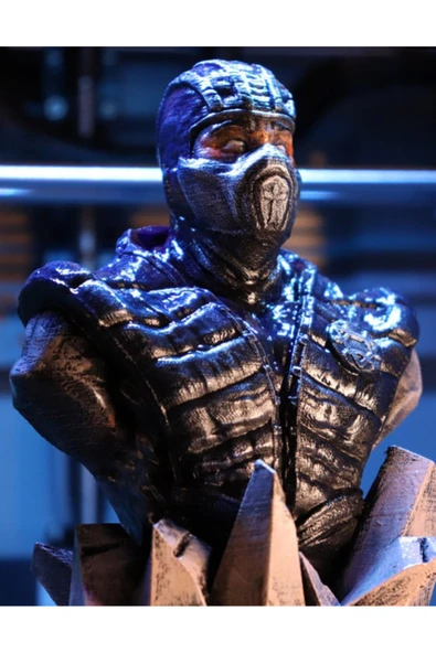 TuransoyCraft Mortal Kombat Subzero Boyalı Büst 15CM ürün görseli 1