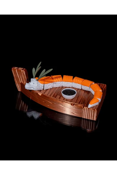 TuransoyCraft Suşi Ejderha Dekoratif Obje Japon Dekoratif Obje 16CM ürün görseli 1