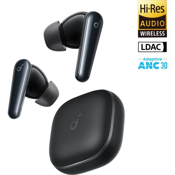 Soundcore Liberty 5 Kulak İçi Bluetooth Kulaklık, Gerçek Zamanlı Gürültü Engelleme, Siyah - A3957 ürün görseli 1