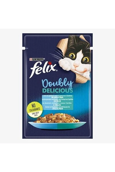 Felix Kedi Yaş Maması Somonlu Ve Sardalyalı 85 G ürün görseli 1