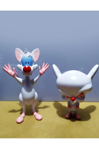 TuransoyCraft Pinky and the Brain Boyalı Figür 16CM ürün görseli 1