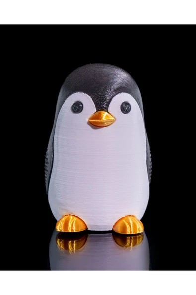 TuransoyCraft Yılbaşı Süsü Penguen Şekerlik Penguen Çikolata Kutusu 10CM ürün görseli 1