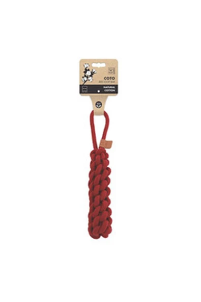 M-Pets Köpek Oyuncağı Örgü Çekmeli Kırmızı 34 Cm ürün görseli 1