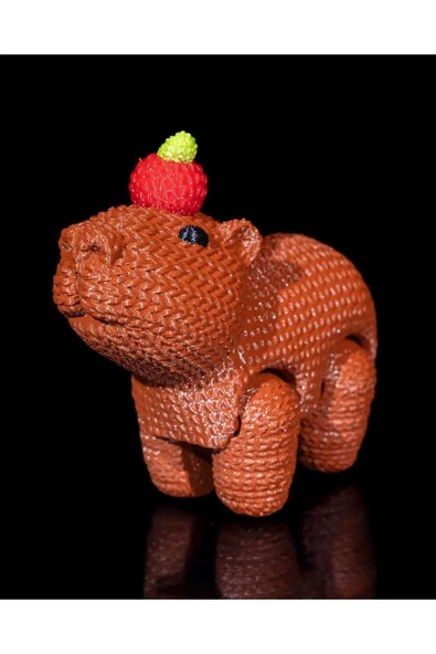 TuransoyCraft Örgü Şeklinde Oyuncak Kapibara 8CM ürün görseli 1