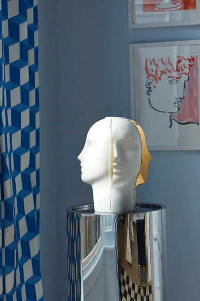TuransoyCraft Pesso Minimalist İnsan Vazo Büyük Boy 25 CM Sert Plastik Dekoratif Minimalist Vazo ürün görseli 1
