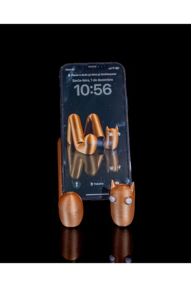 TuransoyCraft Goth Kedi Masaüstü Organizer 3'lü Masa Düzenleyici Kedi Kalemlik Kedi Telefon Standı SD Kartlık ürün görseli 1