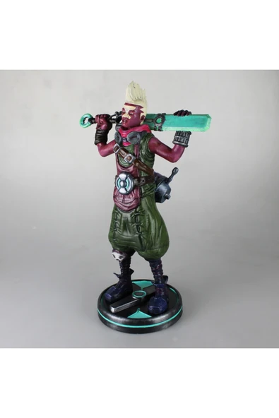 TuransoyCraft LOL Ekko Boyalı Figür League of Legends Zamanı Kıran Çocuk Figür Büyük Boy 25CM ürün görseli 1