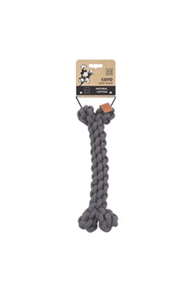 M-Pets Köpek Oyuncağı Örgü Kemik Gri 30 Cm ürün görseli 1