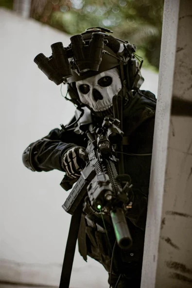 TANCRAFT Call Of Duty Modern Warfare Ghost Maskesi ürün görseli 1