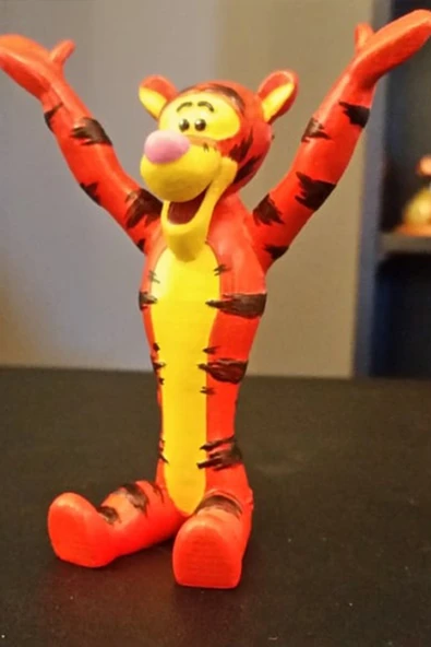 TuransoyCraft Winnie the Pooh Tiger Figür Winnie the Pooh Kaplan Figür 18CM ürün görseli 1